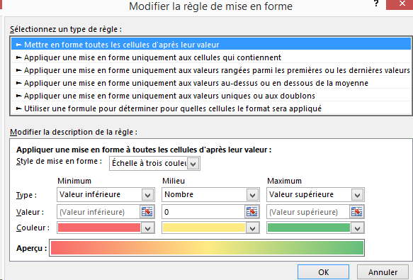 Mise En Forme Conditionnelle Excel Coursinfo Fr