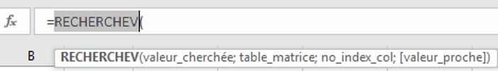 Quizz Excel sur la fonction RechercheV