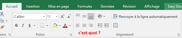 Quizz Excel sur l'alignement