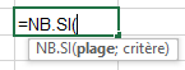 Quizz Excel sur la fonction NB.SI